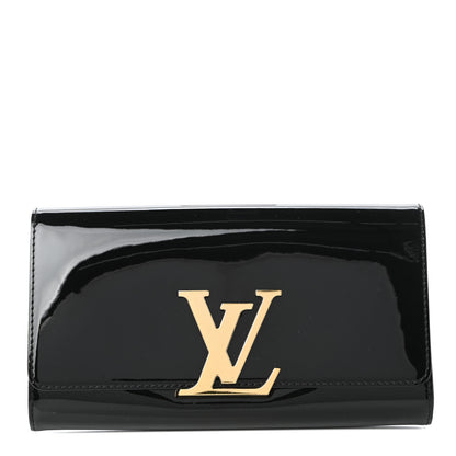 Louis Vuitton Patent Louise Clutch Black 1 of 6