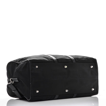 Prada Tessuto Nylon Saffiano Duffel Bag Black 4 of 6