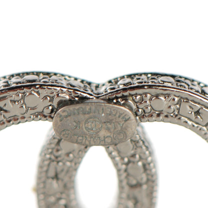 Chanel Crystal CC Earrings Silver 4 of 5