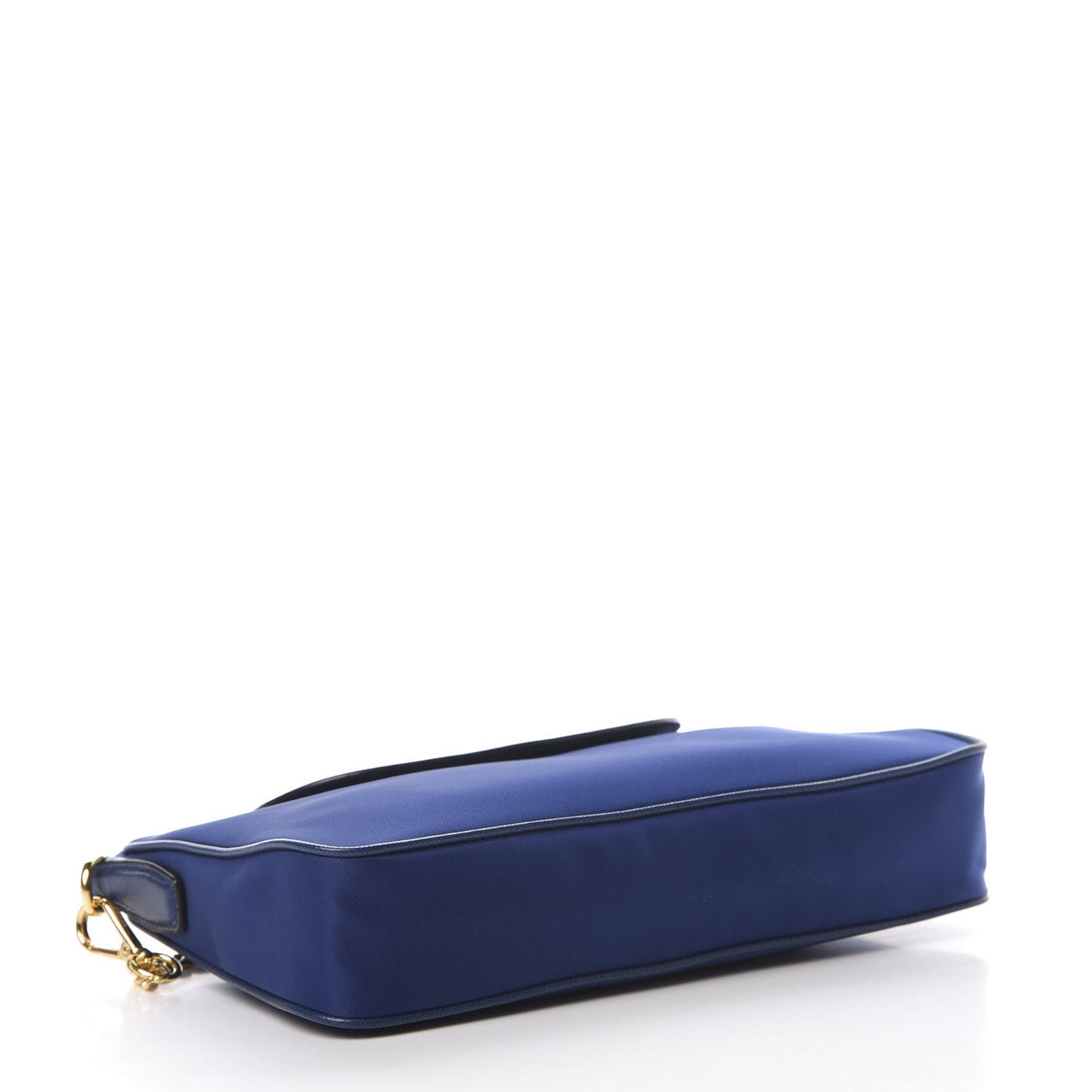 Tessuto Nylon Saffiano Crossbody Bag Bluette
