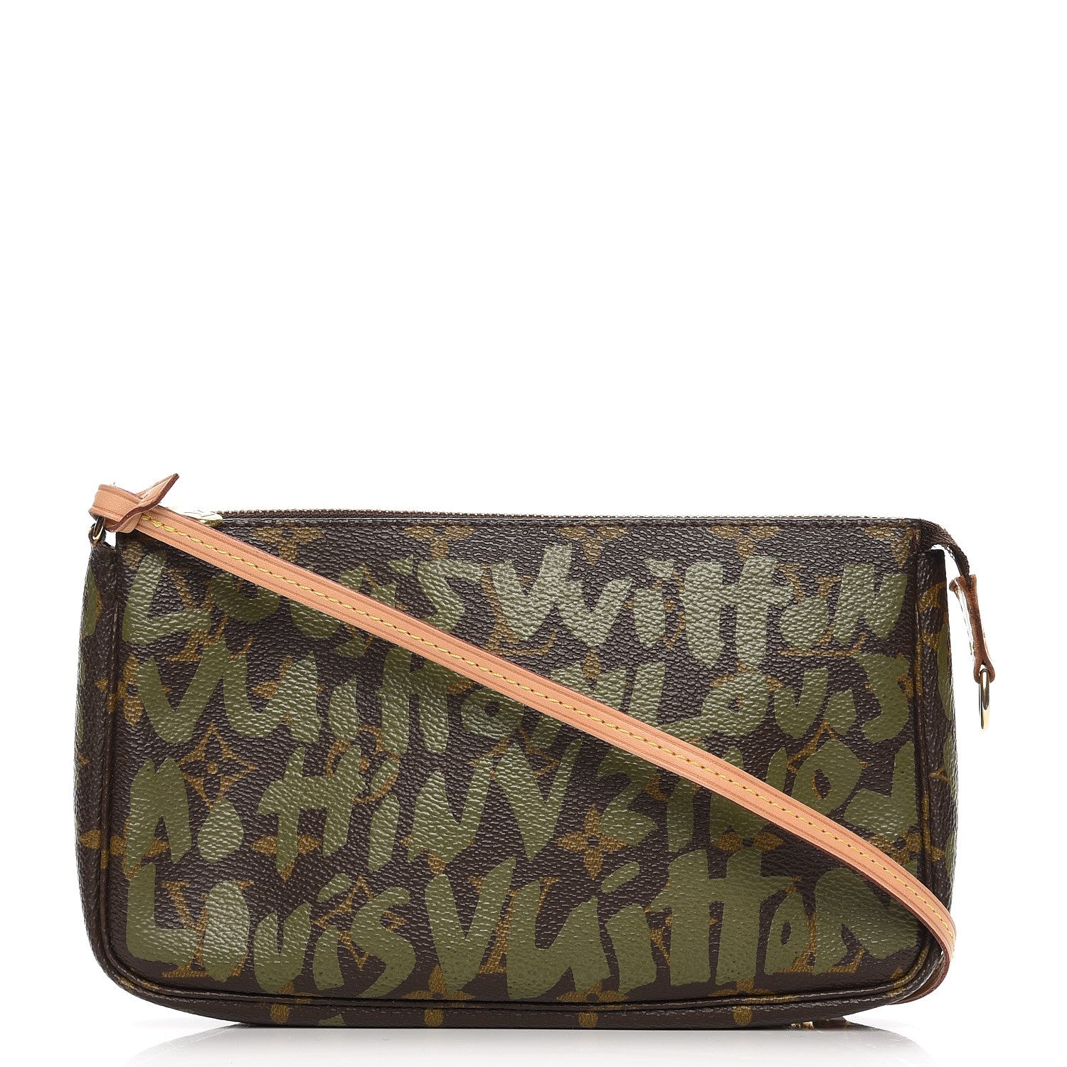 Louis Vuitton Monogram Graffiti Pochette Accessories Kaki 1 of 7