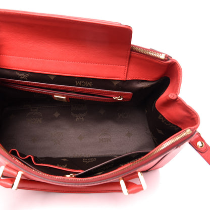 MCM Saffiano Nuovo Tote Hot Coral 5 of 14