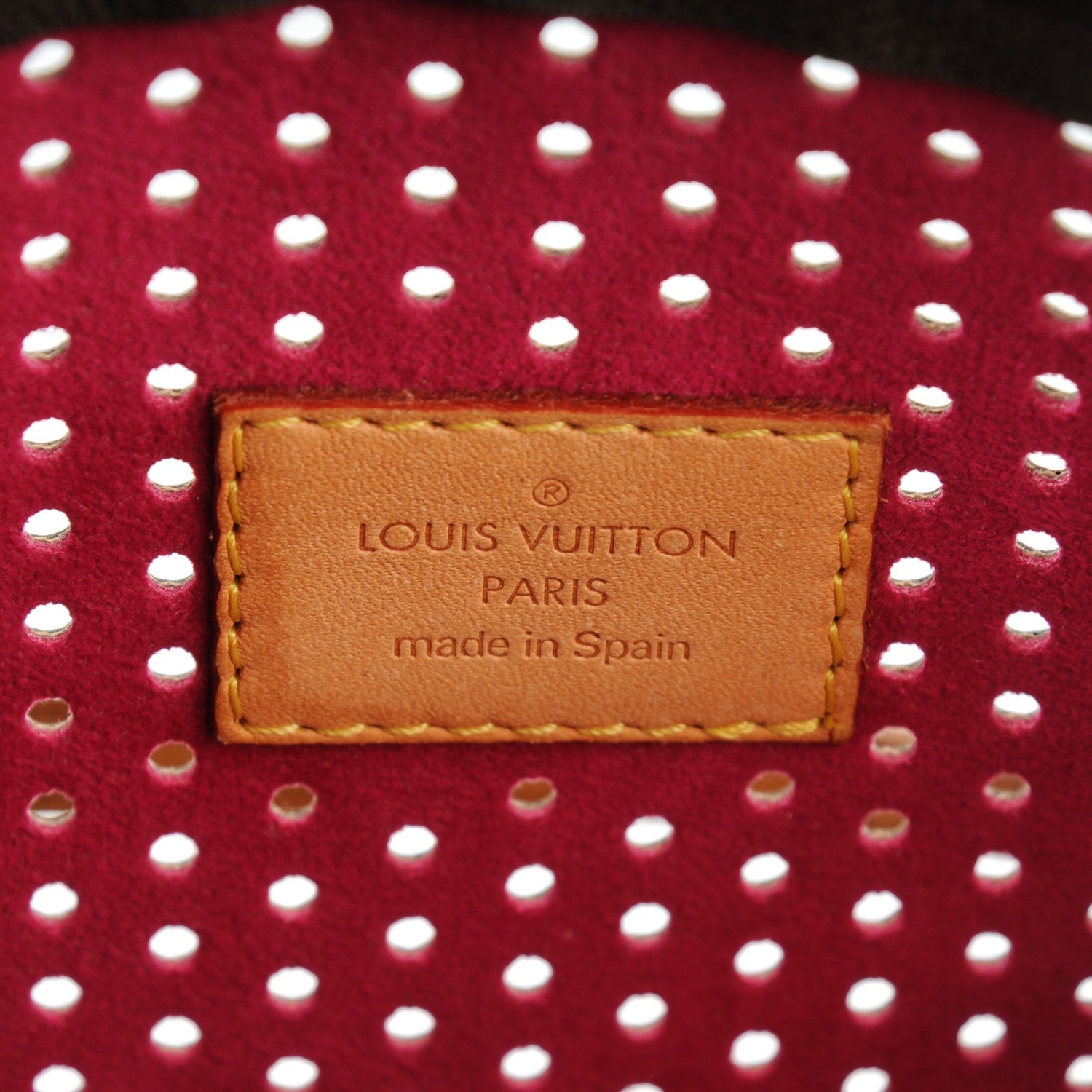 Louis Vuitton Monogram Perforated Pochette Accessories Bag Fuchsia 7 of 8