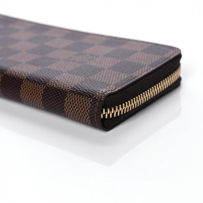 Louis Vuitton Damier Ebene Clemence Wallet Rose Ballerine 8 of 9