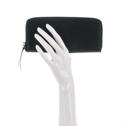 Louis Vuitton Epi Clemence Wallet Black 2 of 7