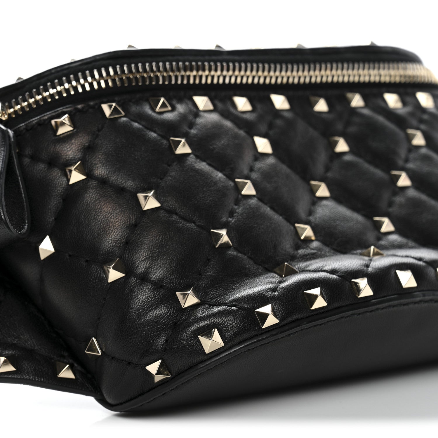 Valentino Garavani Nappa Rockstud Spike Belt Bag 85 Black 8 of 10
