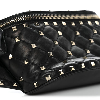 Valentino Garavani Nappa Rockstud Spike Belt Bag 85 Black 8 of 10
