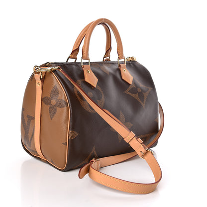 Louis Vuitton Reverse Monogram Giant Speedy Bandouliere 30 3 of 11