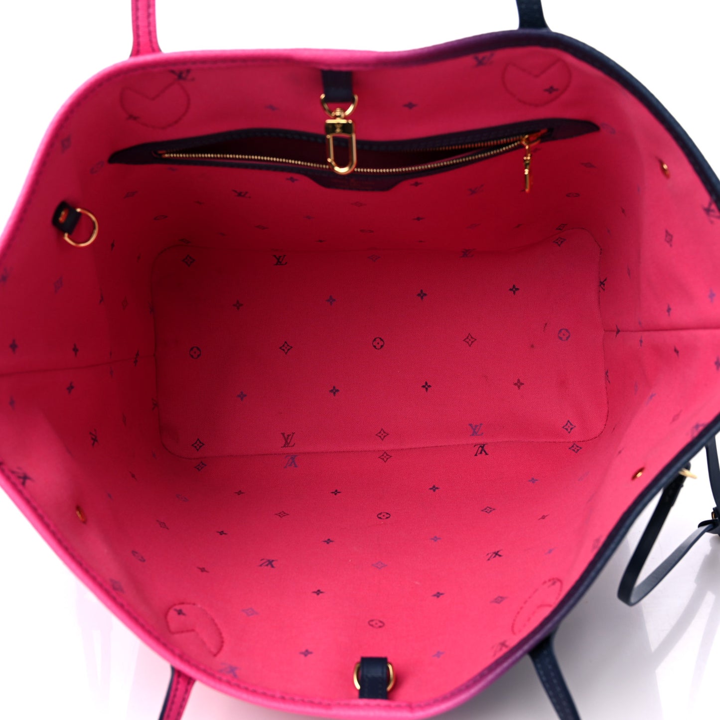Monogram Giant Spring In The City Neverfull MM Midnight Fuchsia