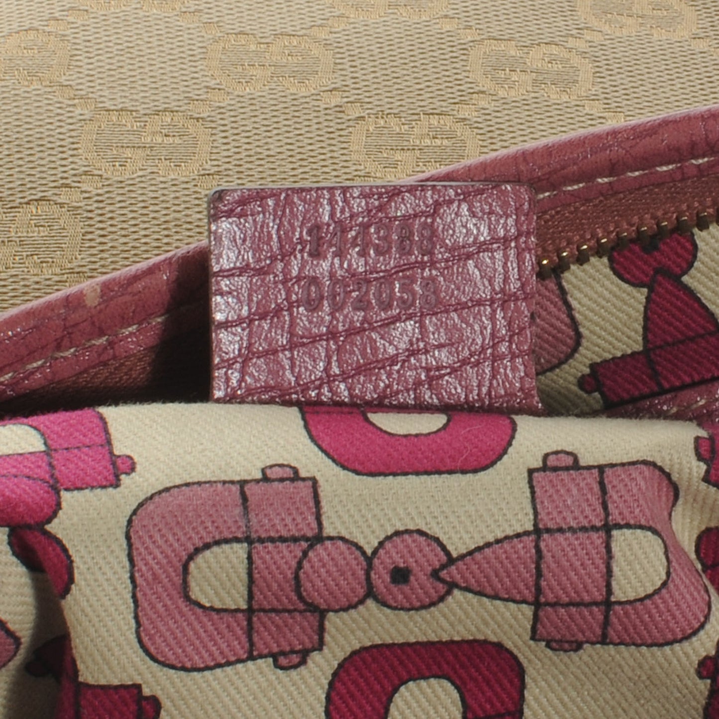 Monogram Web Jolicoeur Charms Messenger Pink Ebony
