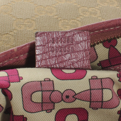 Gucci Monogram Web Jolicoeur Charms Messenger Pink Ebony 7 of 7