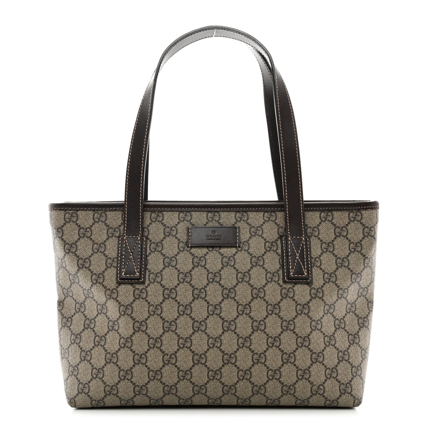 GG Supreme Monogram Small Joy Tote Dark Brown