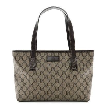 Gucci GG Supreme Monogram Small Joy Tote Dark Brown 1 of 11