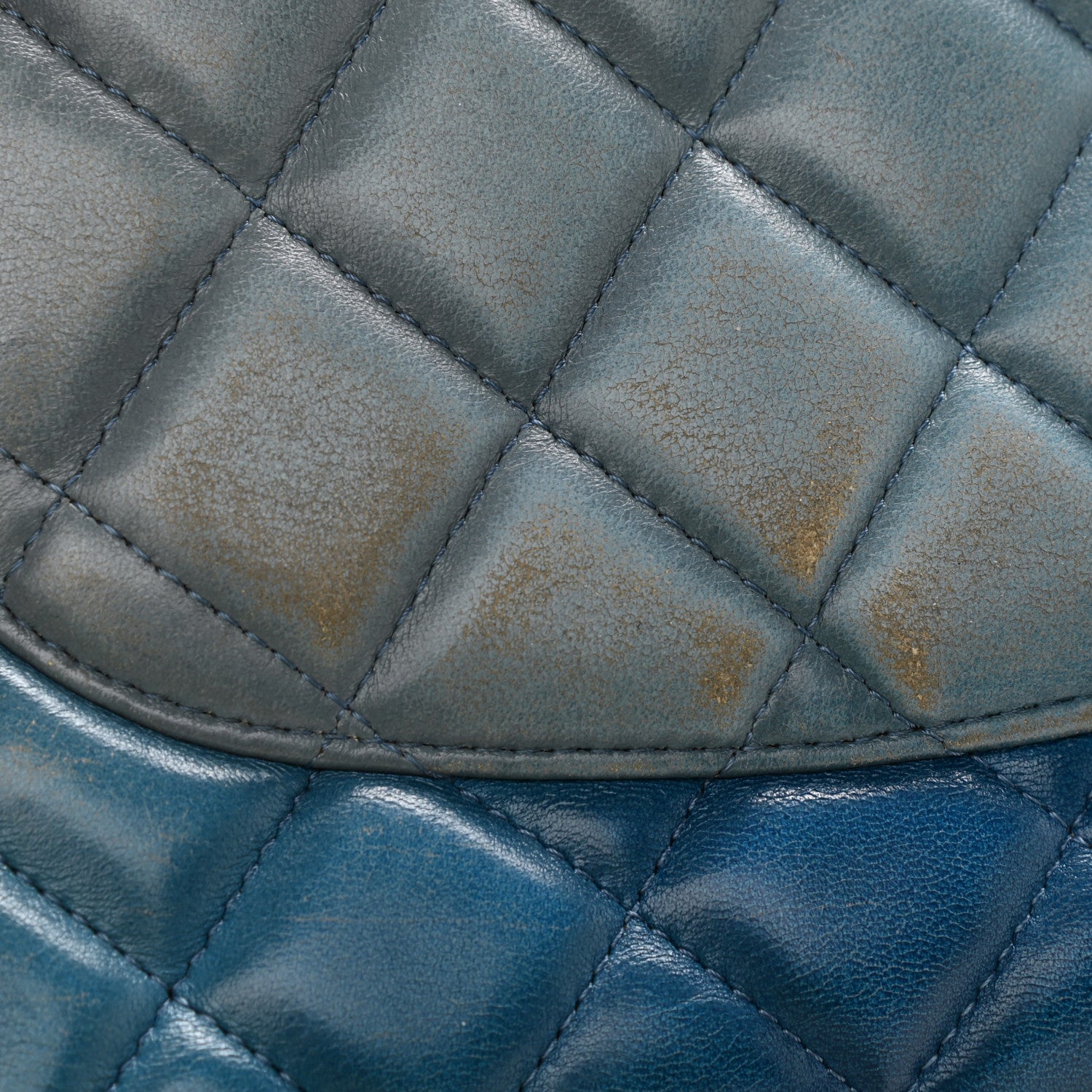 Chanel Lambskin Degrade Quilted Jumbo Single Flap Light Blue 16 of 17