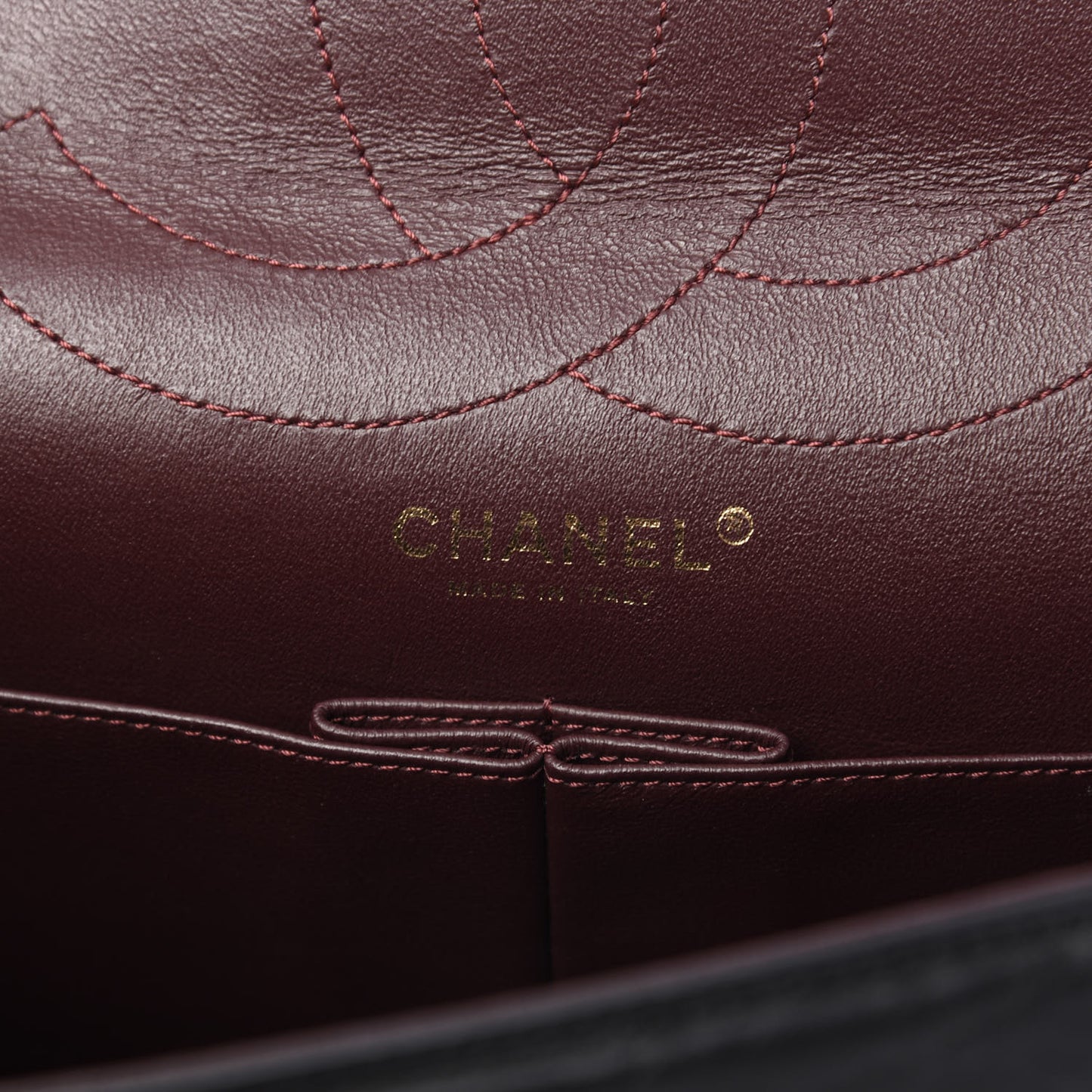 Aged Calfskin Quilted 2.55 Reissue 227 Flap Black