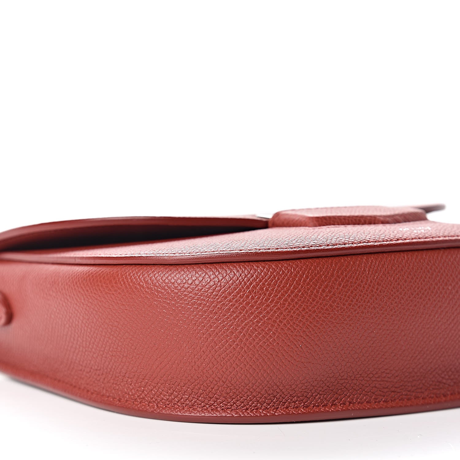 Celine Grained Calfskin Small Trotteur Rust 9 of 10