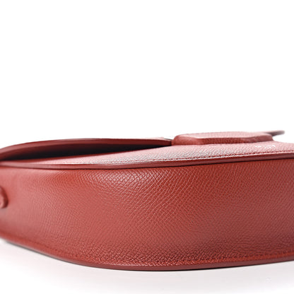 Celine Grained Calfskin Small Trotteur Rust 9 of 10