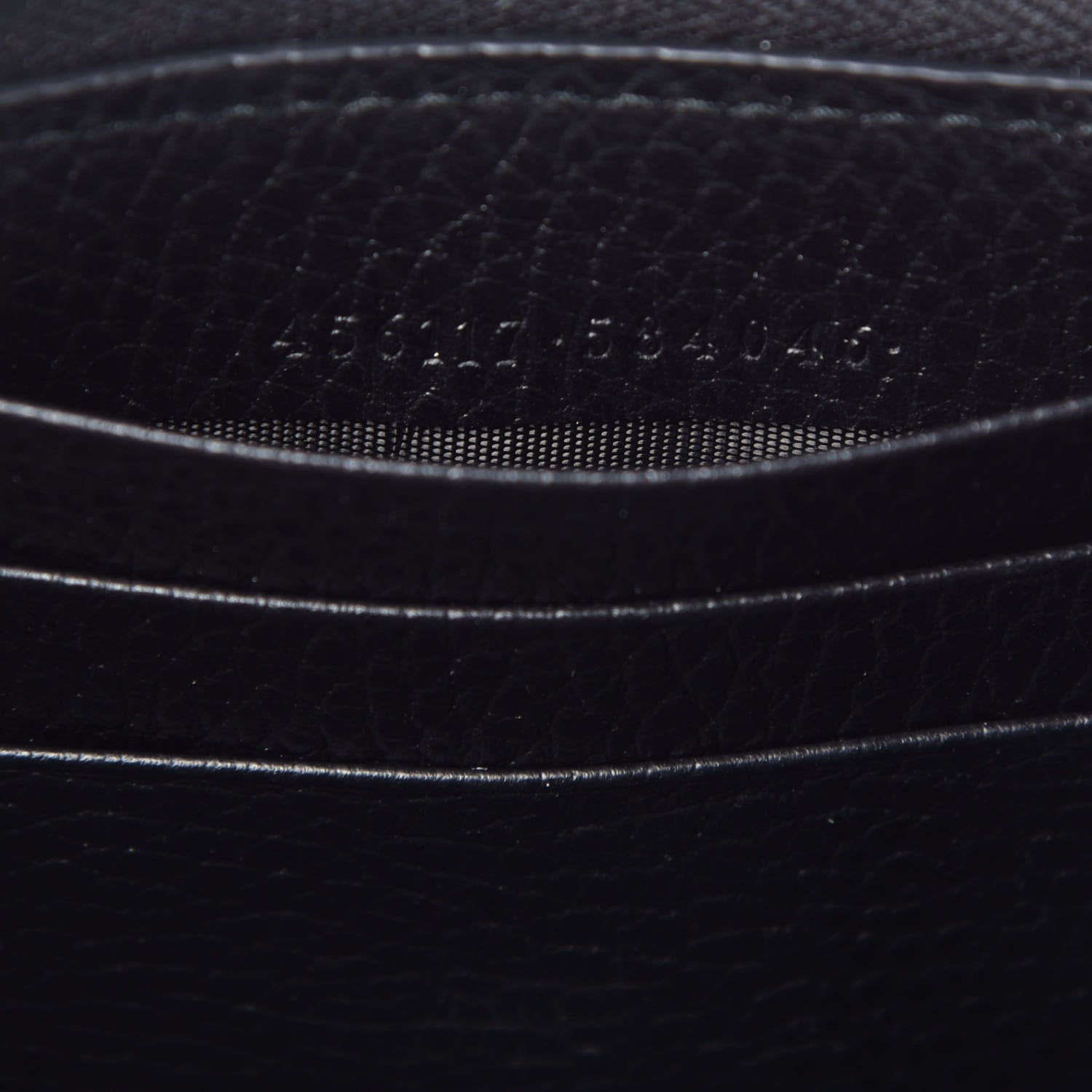 Gucci Dollar Calfskin GG Marmont Zip Around Wallet Black 7 of 7