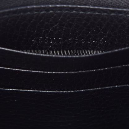 Gucci Dollar Calfskin GG Marmont Zip Around Wallet Black 7 of 7