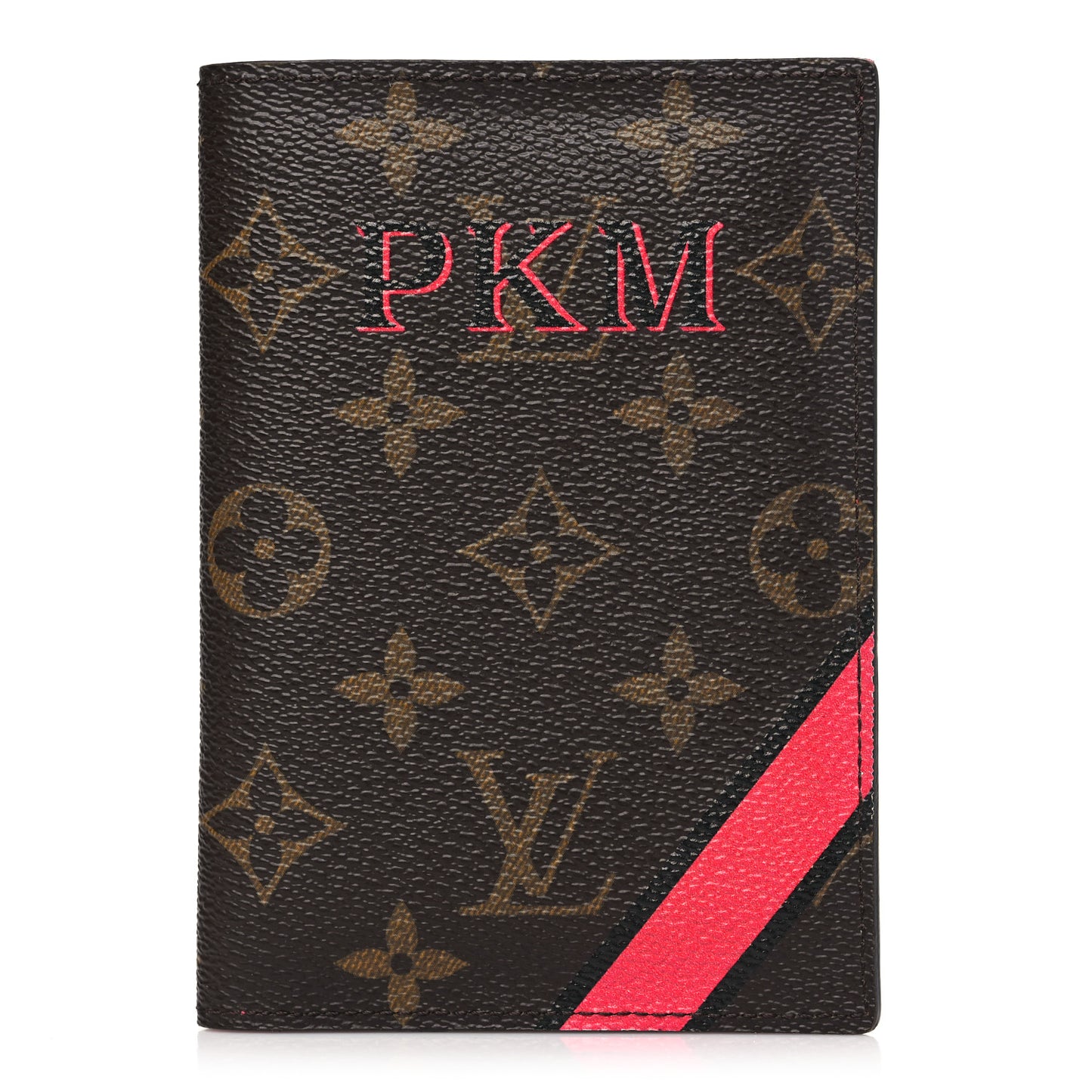 Monogram My LV Heritage Passport Cover Fuchsia Black