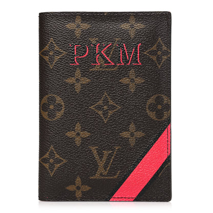 Louis Vuitton Monogram My LV Heritage Passport Cover Fuchsia Black 1 of 8