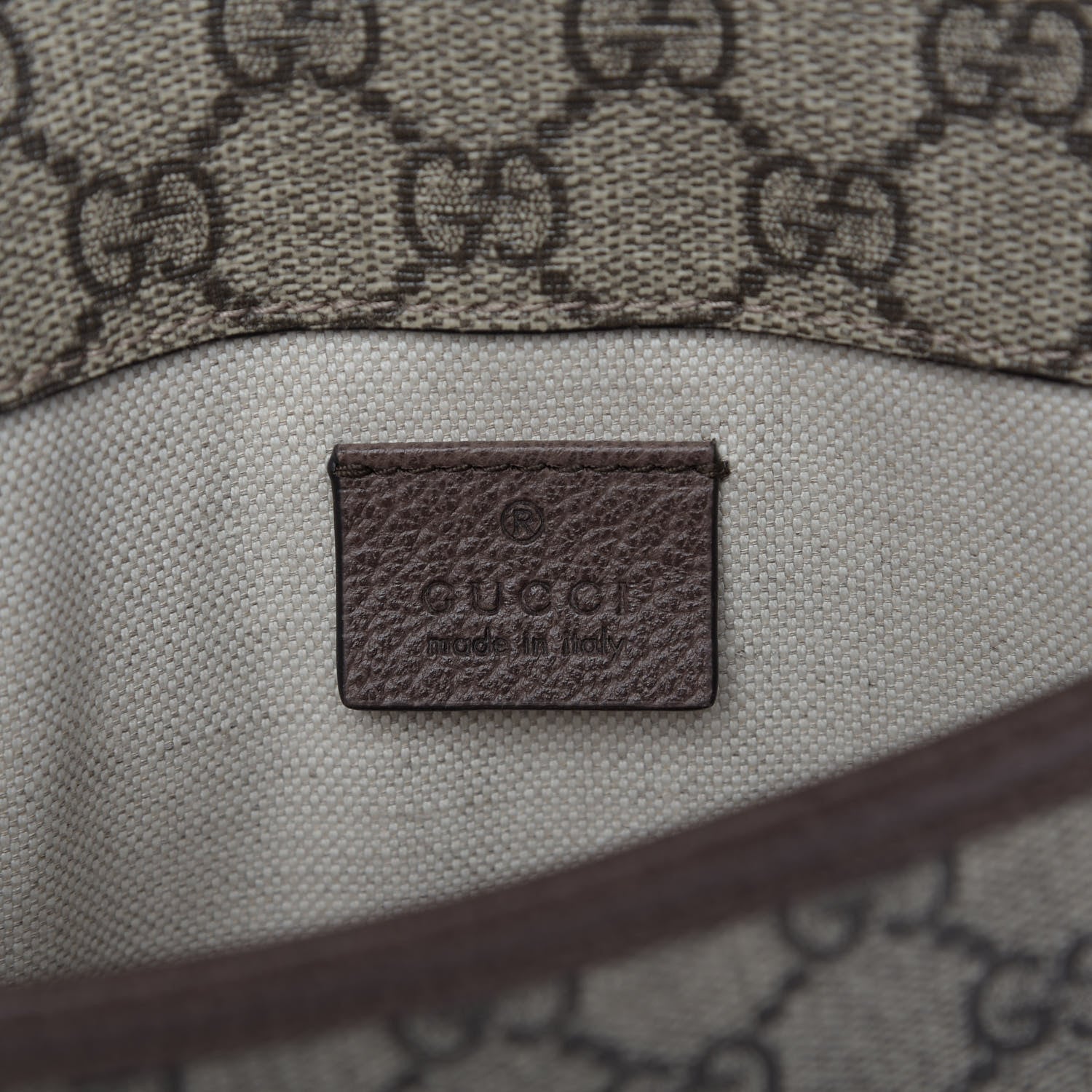 Gucci GG Supreme Monogram Neo Vintage Web Belt Bag Brown 8 of 9