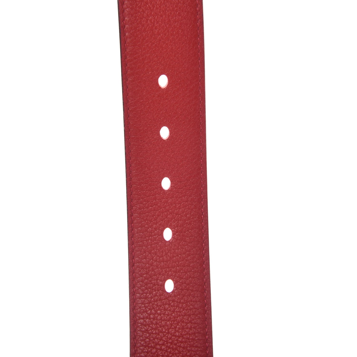 Hermes Taurillon Clemence 42mm Mens Etriviere Belt 90 Rouge Casaque 7 of 9