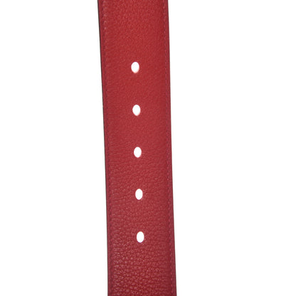 Hermes Taurillon Clemence 42mm Mens Etriviere Belt 90 Rouge Casaque 7 of 9