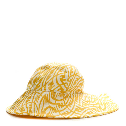 Fendi X SARA COLEMAN Canvas FF Vertigo Bucket Hat L Mimosa White 1 of 8