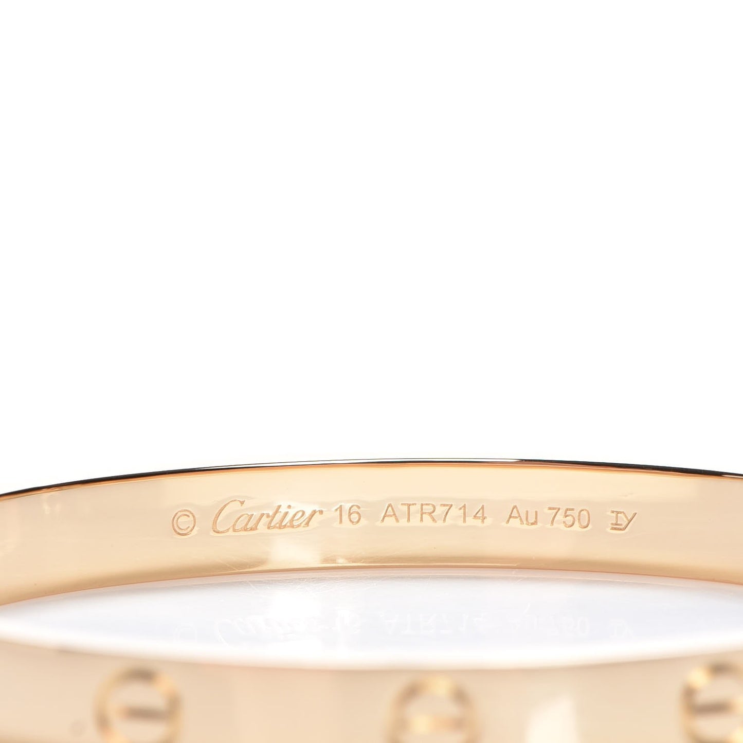 18K Yellow Gold LOVE Bracelet 16
