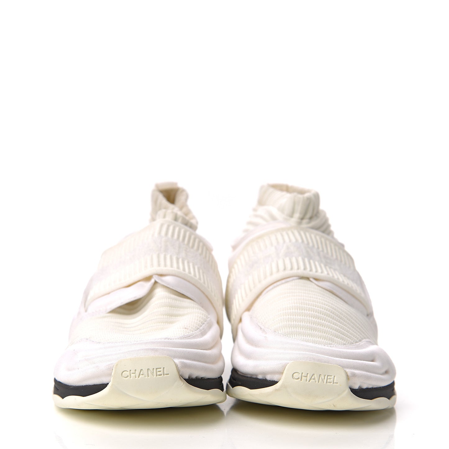 Stretch Fabric CC Sneakers 39 White