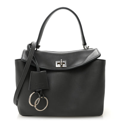 Balenciaga Natural Smooth Calfskin Mini Rodeo Top Handle Handbag Grey 1 of 11