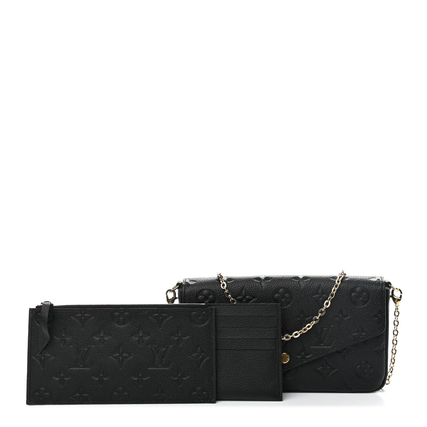 Empreinte Pochette Felicie Chain Wallet Black