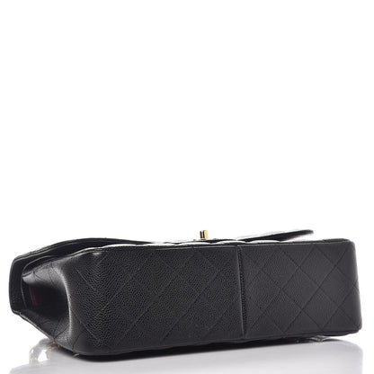 Chanel Caviar Quilted Jumbo Double Flap Black 5 of 9