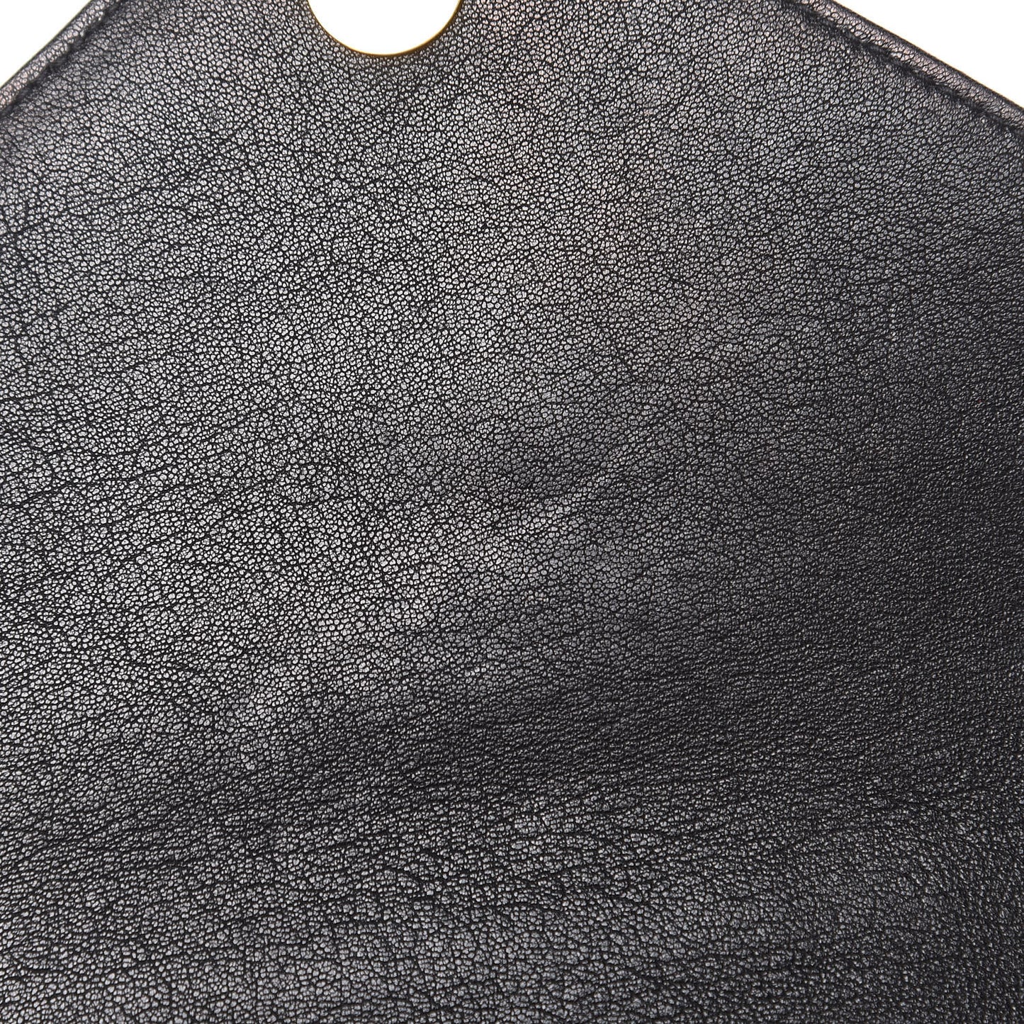 Sheepskin Matelasse Chevron Monogram Medium College Bag Black