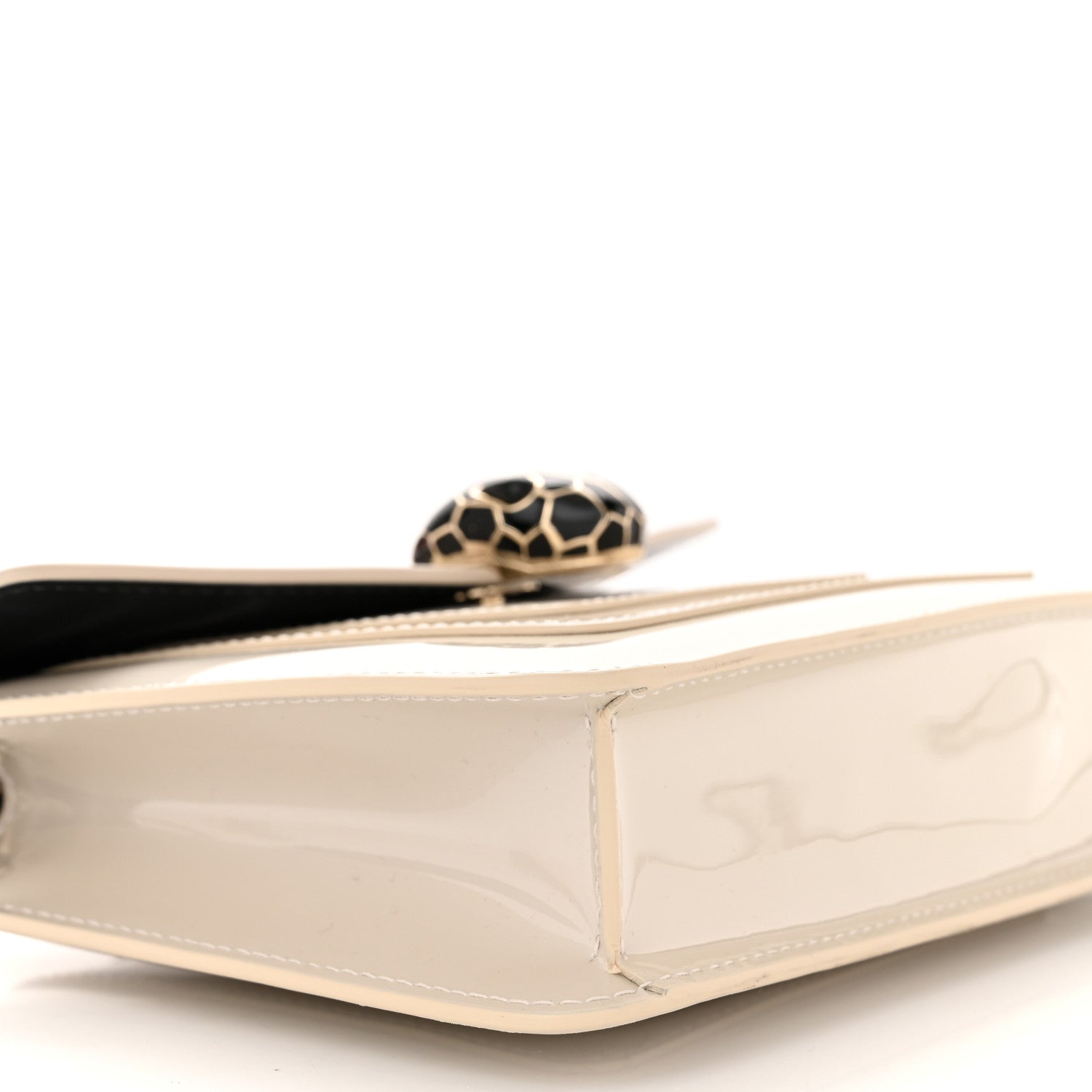 Bulgari Patent Serpenti Forever Crossbody Bag White 8 of 9