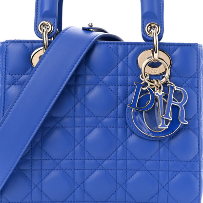 Christian Dior Lambskin Cannage Small My ABCDior Lady Dior Blue 8 of 11