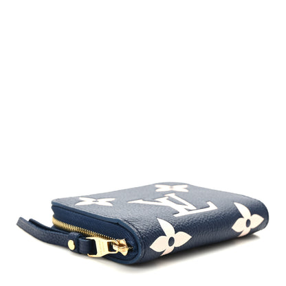 Louis Vuitton Empreinte Monogram Giant Zippy Coin Purse Navy Creme 4 of 8