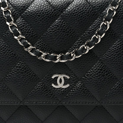Chanel Caviar Quilted Wallet On Chain WOC Black 9 of 11