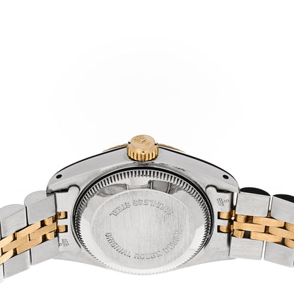 Rolex Stainless Steel 18K Yellow Gold Diamond 26mm Oyster Perpetual Datejust Watch Champagne 69173 4 of 4