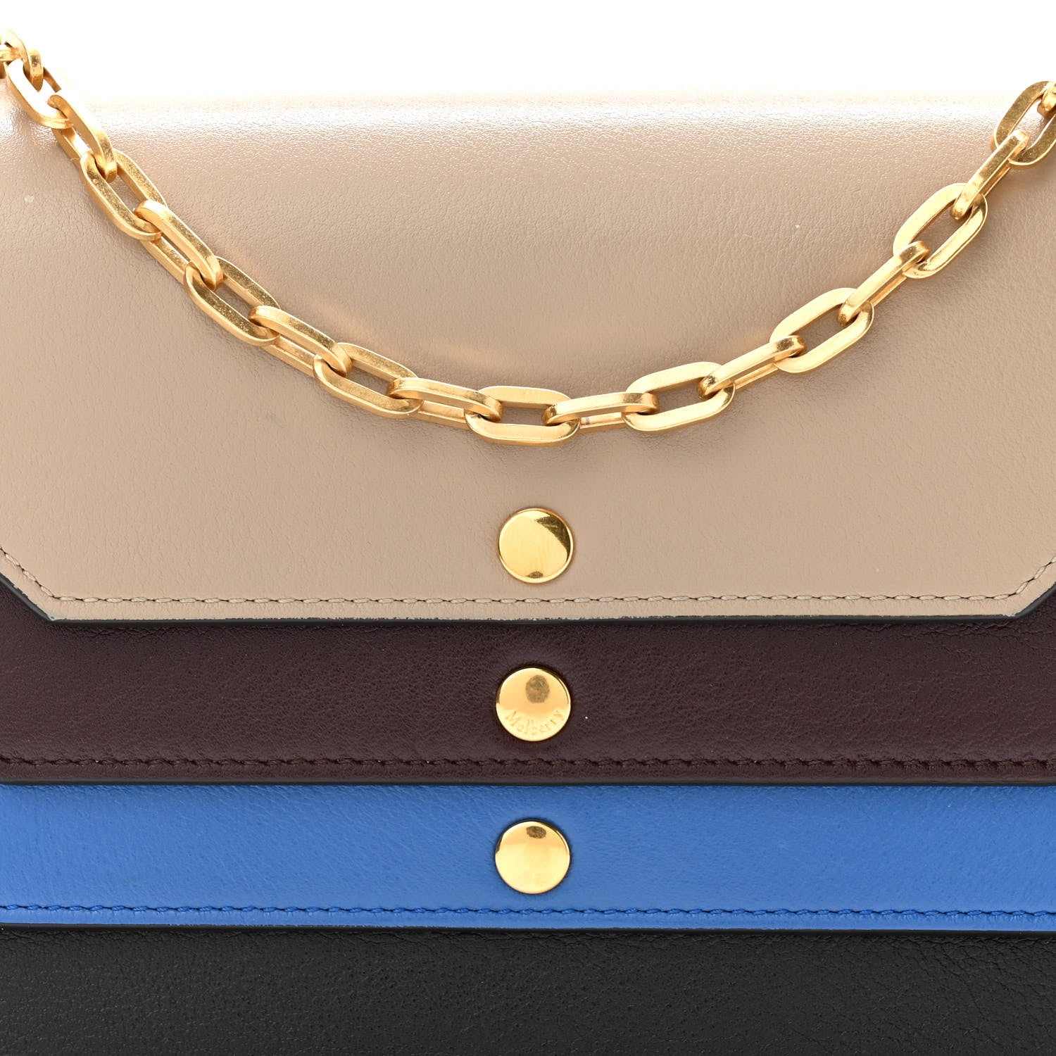 Mulberry Smooth Calfskin Multiflap Chain Clutch Oxblood Multicolor 6 of 8