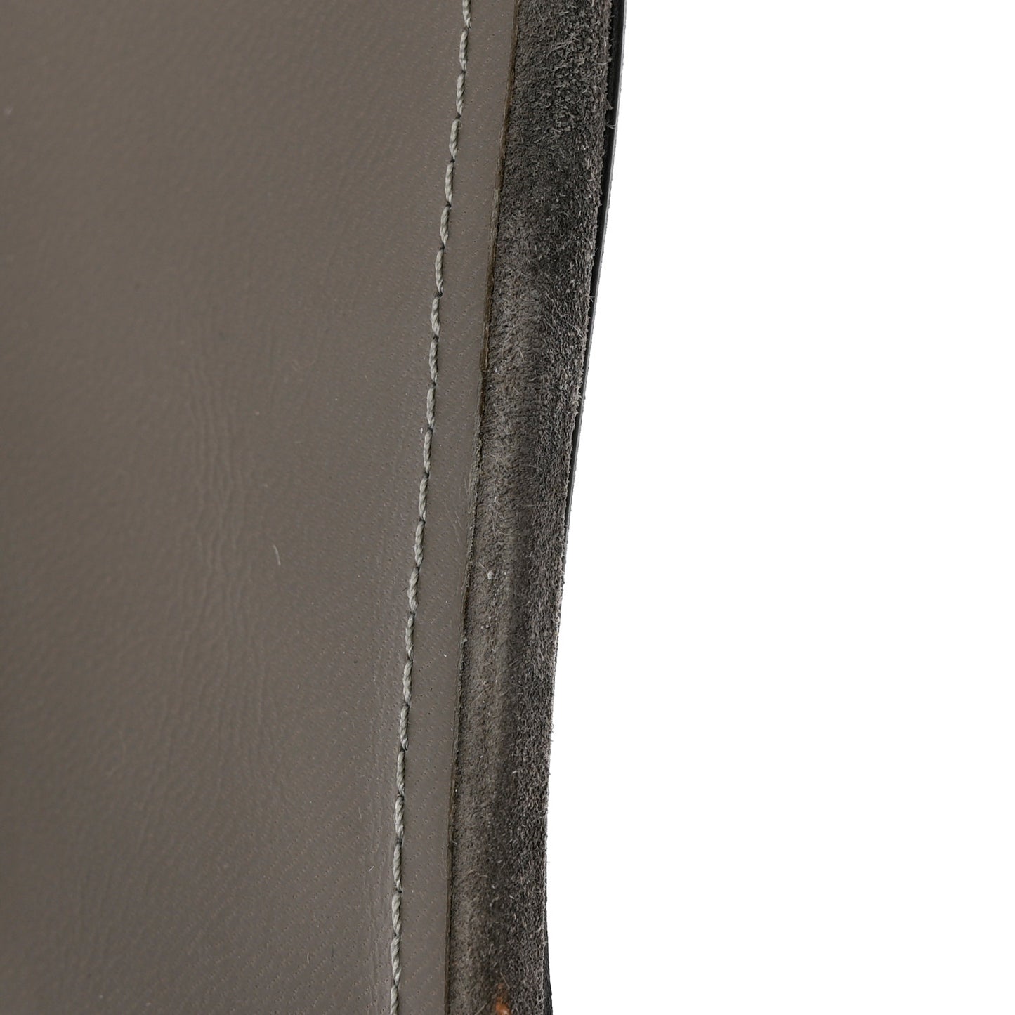 Suede Calfskin Chain Thong Sandals 38.5 Grey
