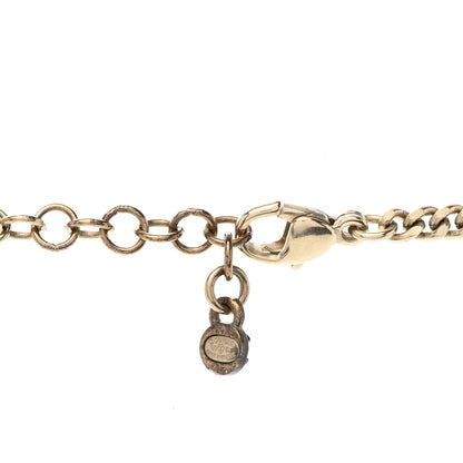 Chanel Crystal Pearl Shell Necklace Gold 5 of 6