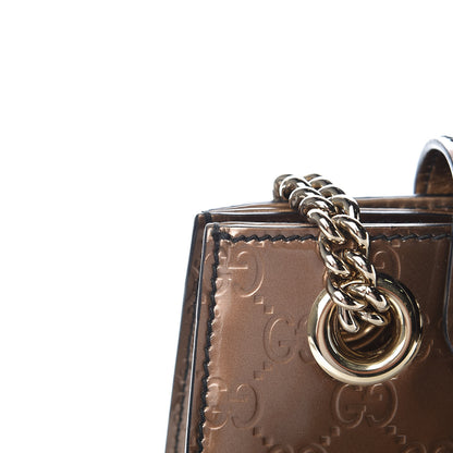 Gucci Shine Guccissima Large Emily Chain Shoulder Bag Acero 10 of 10