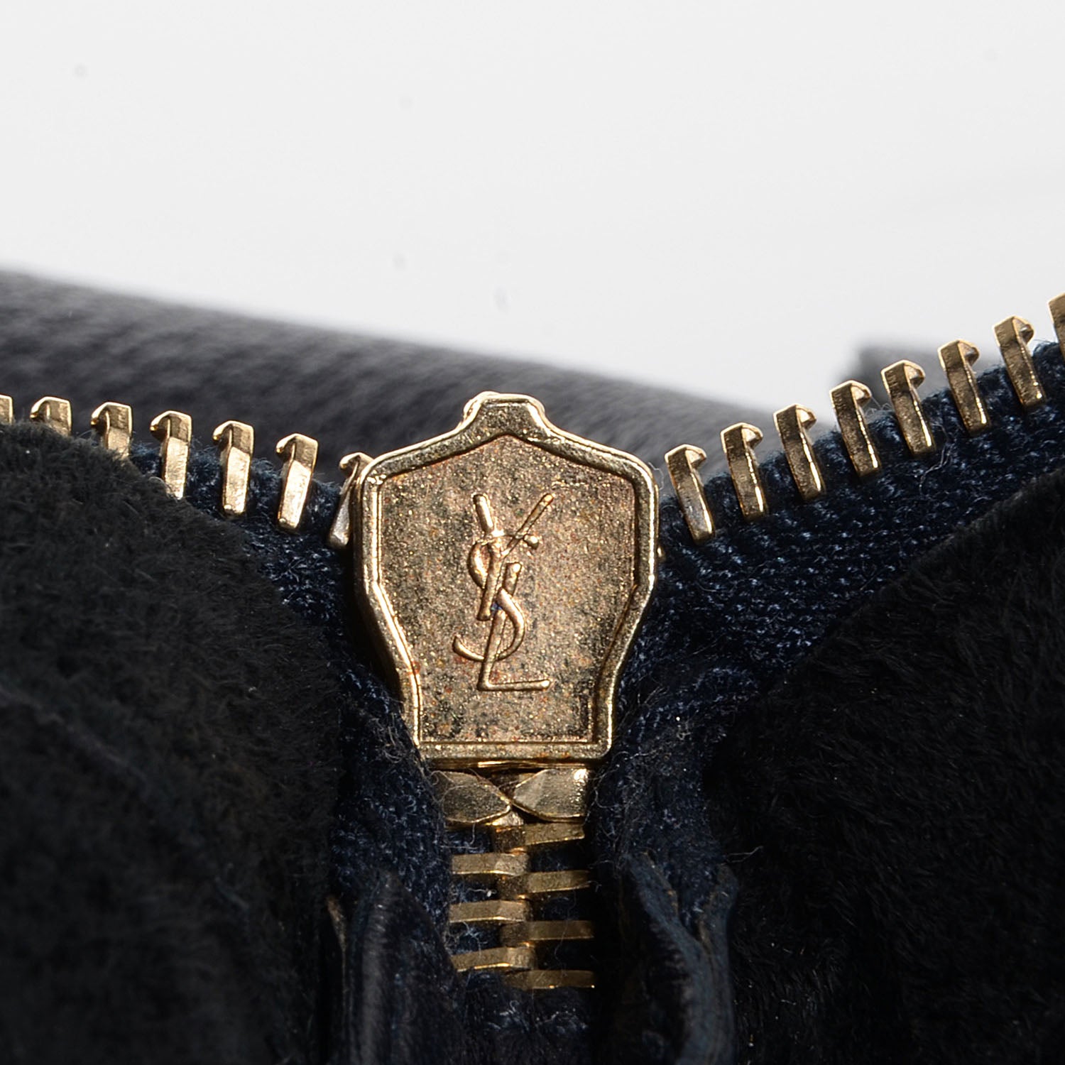 Saint Laurent Leather Medium Downtown Tote Midnight Blue 8 of 9