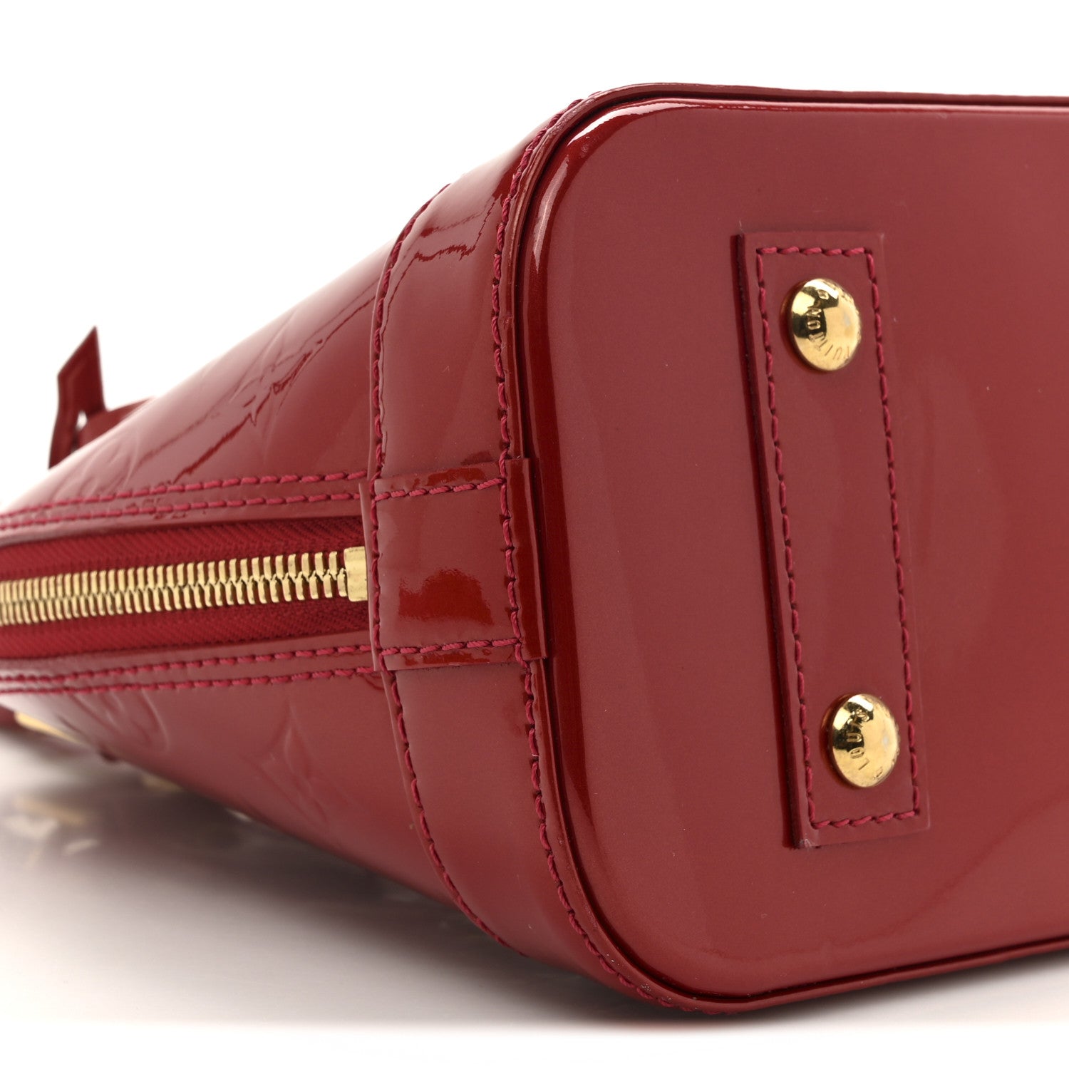 Louis Vuitton Vernis Alma BB Pomme D'Amour 8 of 11