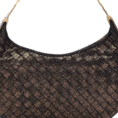 Bottega Veneta Metallic Intrecciato Small Shoulder Bag Bronze 9 of 9