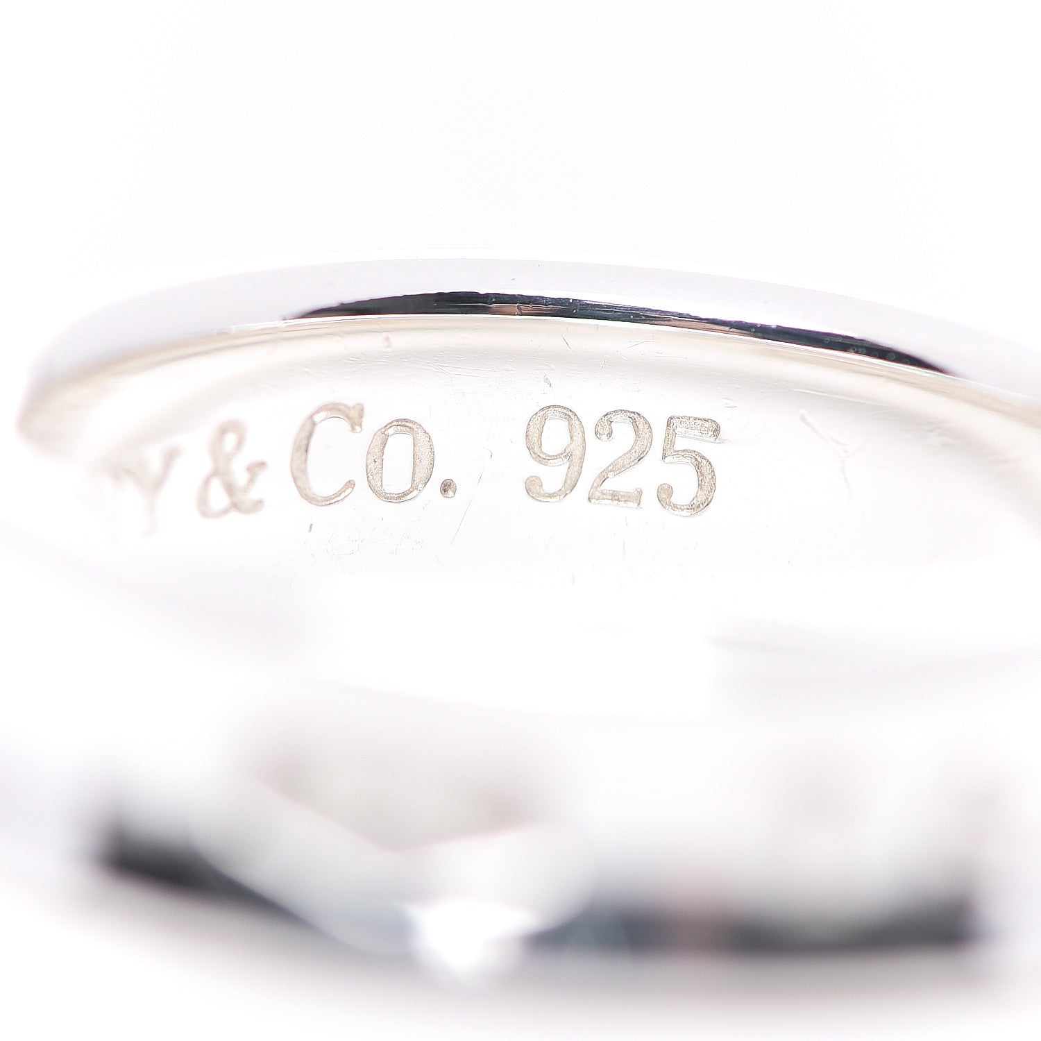 Tiffany Sterling Silver 1837 Band Ring 62 10 5 of 5