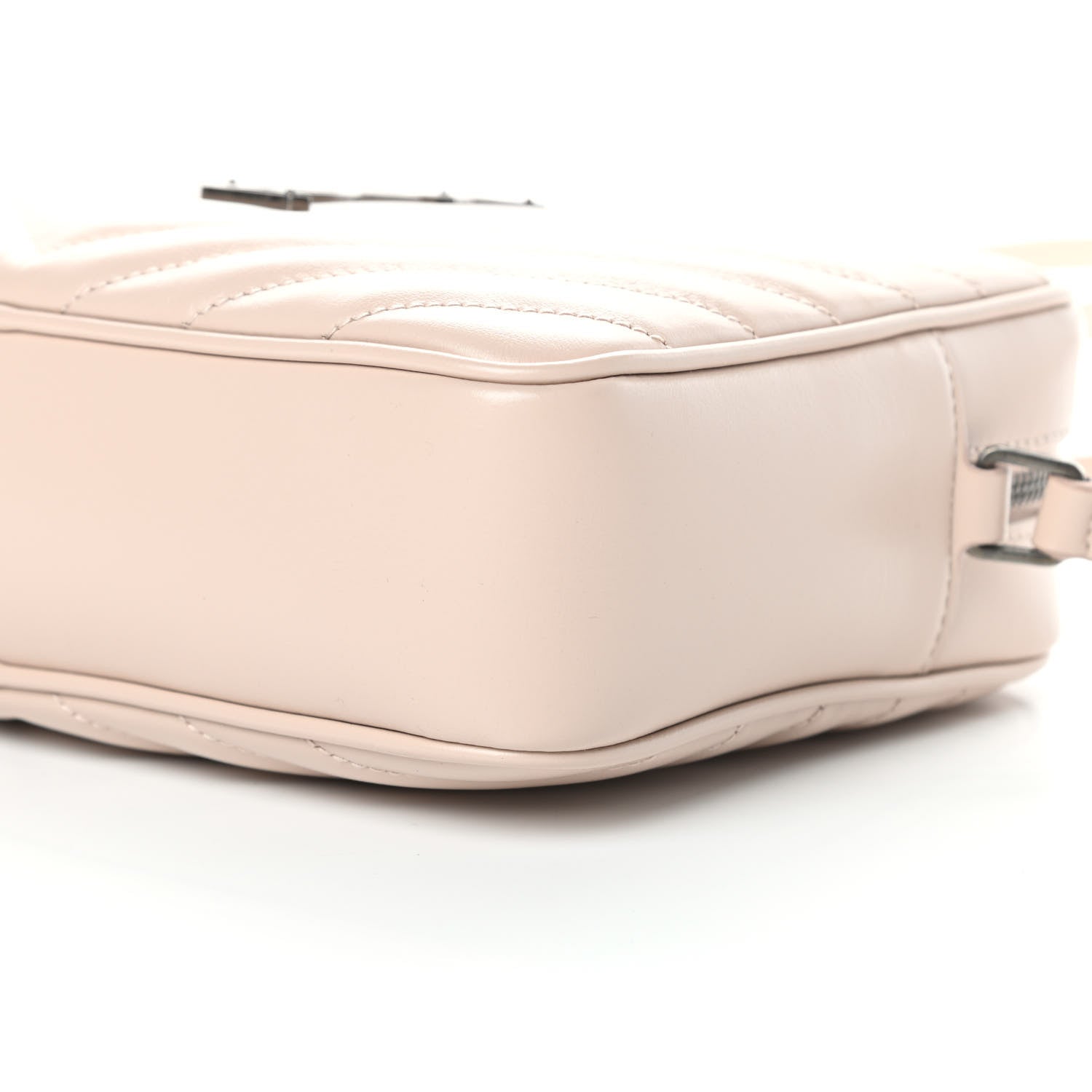 Saint Laurent Calfskin Matelasse Monogram Lou Camera Bag Marble Pink 10 of 10