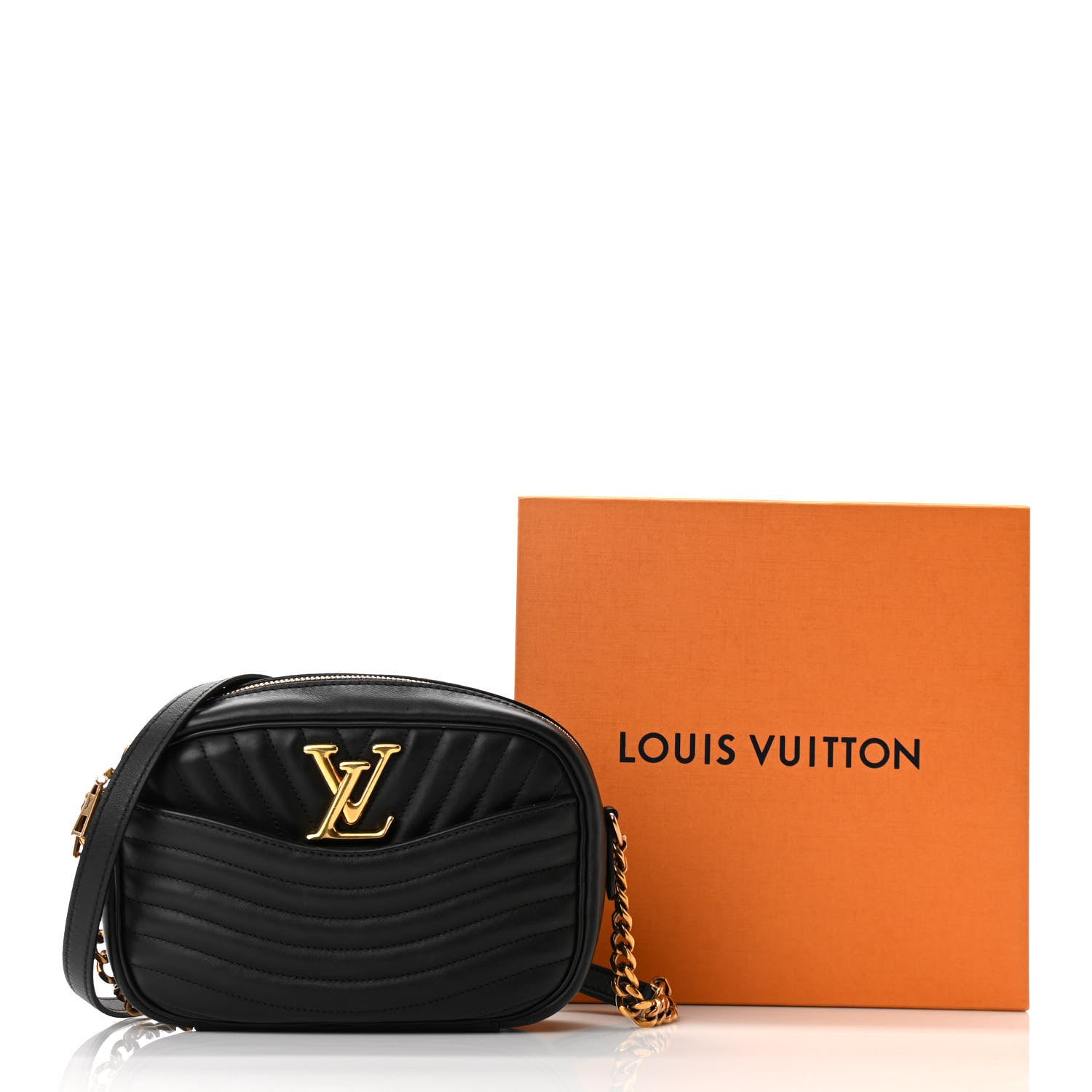Louis Vuitton Calfskin New Wave Camera Bag NV Black 10 of 10